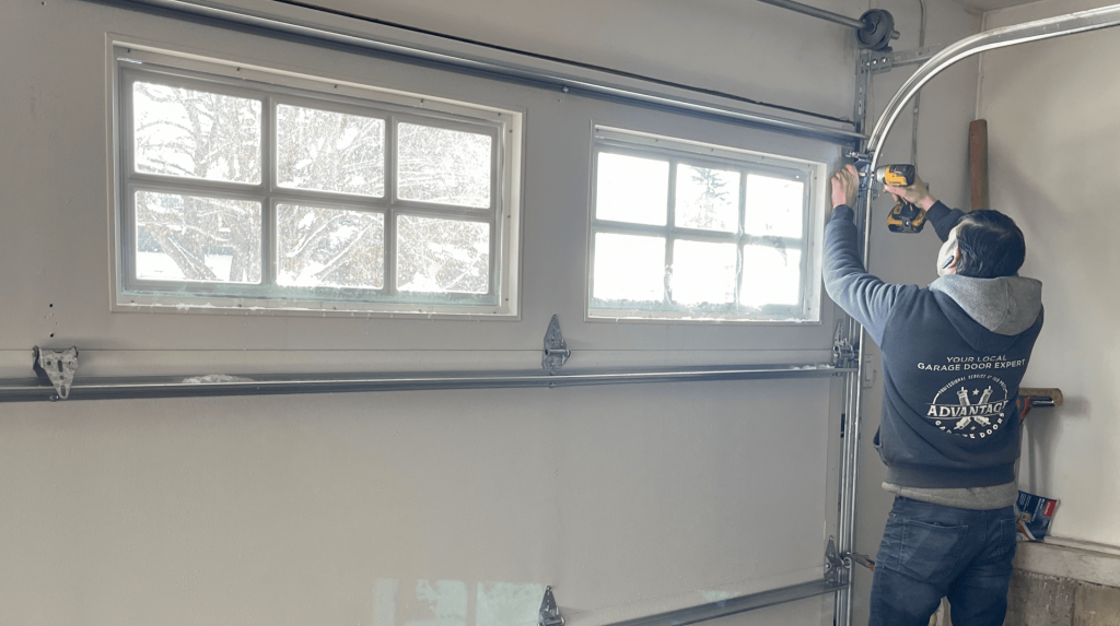 installing a garage door top fixture